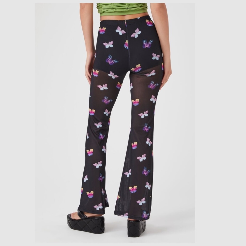 NWT Forever 21 Butterfly Mesh Pants - Picture 5 of 6